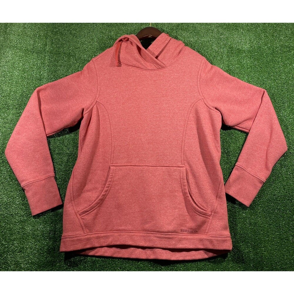 Wolverine Women's Madison Red Casual Pull Over Hoodie Sweatshirt US Size Large L